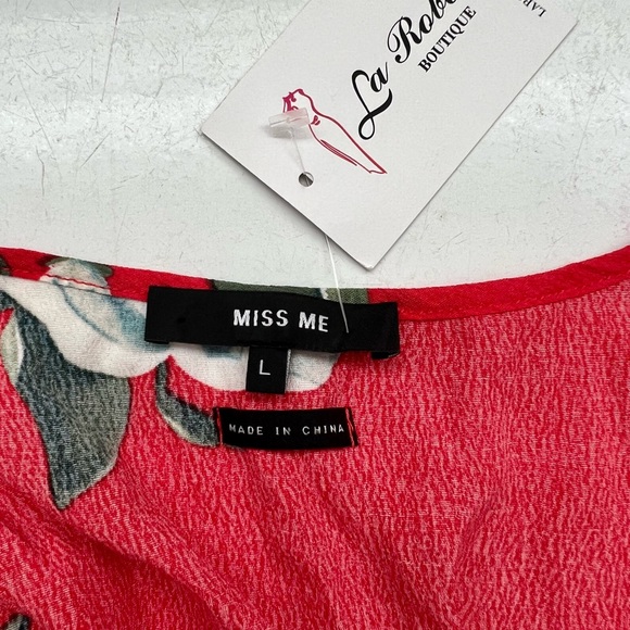 NWT red floral shirt + skirt set - Picture 5 of 5